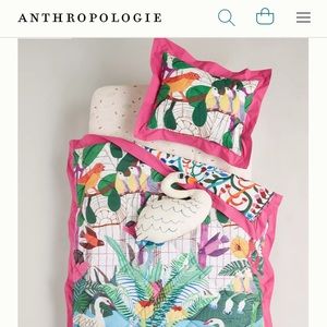 Anthropology baby toddler quilt/pillow sham/sheet